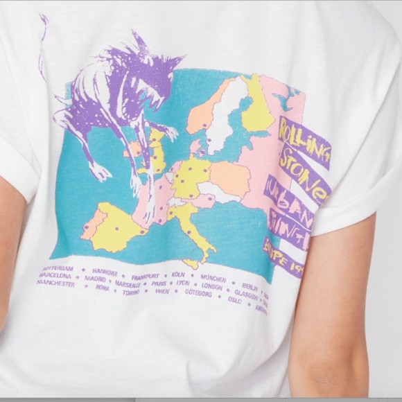 DAYDREAMER Rolling Stones Urban Jungle Tee, L NWT - Picture 6 of 6